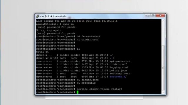 OpenStack NFS volume configuration смотреть онлайн