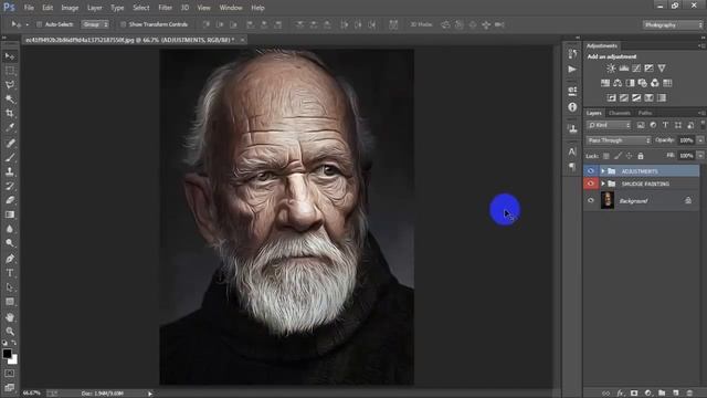 Digital Oil Painting Photo Effects Photoshop CC Tutorial смотреть онлайн