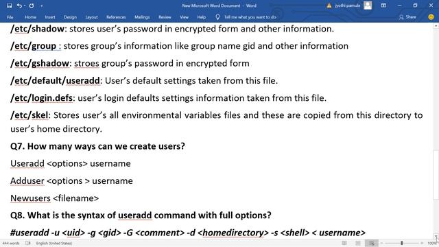 Red Hat Linux 6/7 Question and answers //User management//Q no 6 to 10//Jyothi IT Solutions// смотреть онлайн