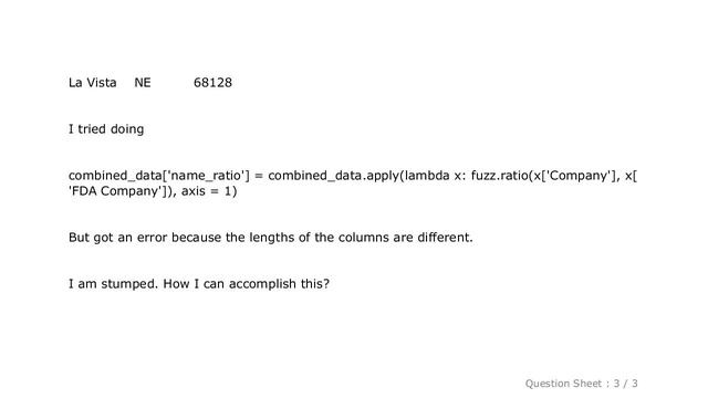 Pandas : Apply fuzzy matching across a dataframe column and save results in a new column смотреть онлайн