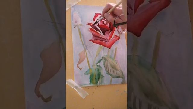 Акварель видеоуроки. интерьерная картина.Акрил,масло,акварель смотреть онлайн