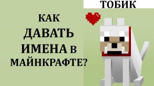 Как давать имена в майнкрафте? Как назвать животное в майнкрафт? Как переименовать моба в майнкрафт?