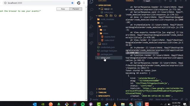 Google Calendar API with NodeJS (Part 2) смотреть онлайн