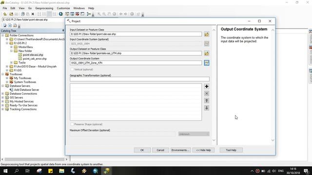 Mengganti Koordinat di ArcGIS (Changing Coordinate From Decimal Degree to Meter in ArcGIS 10.5) смотреть онлайн