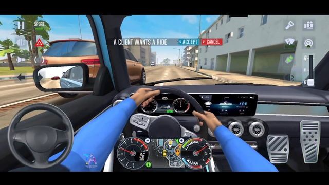 Taxi Sim 2020 - First Person Driving Mercedes AMG A 35 Hatchback - Car Games Android Gameplay смотреть онлайн