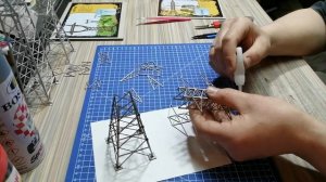 Опоры ЛЭП для макета
