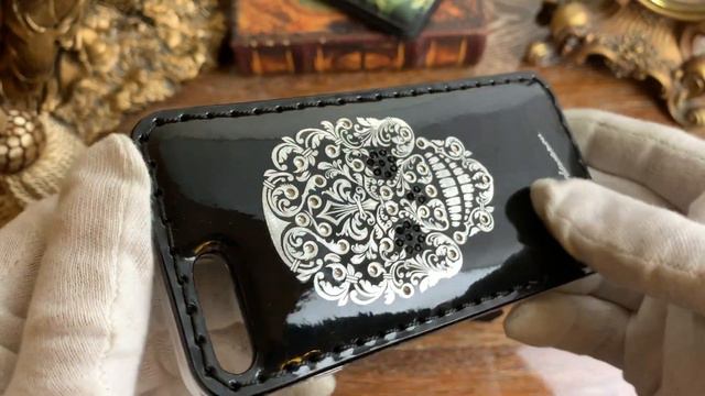 Чехол-кейс #101 Florid Skull - Изделия из кожи / Мастерская Lashmanov смотреть онлайн