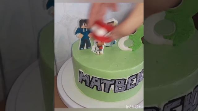 Майнкрафт торт для мальчика смотреть онлайн