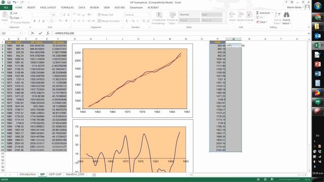 using HP filter in Excel смотреть онлайн