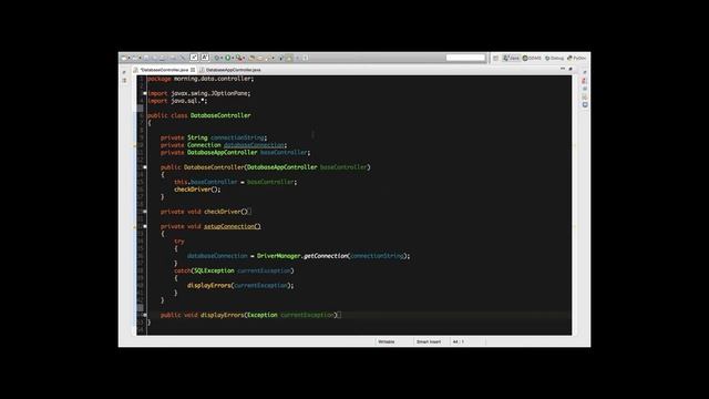 Java DatabaseControllers смотреть онлайн