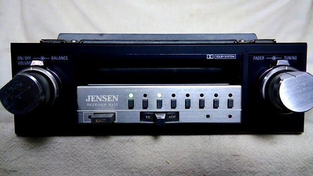 Vintage Jensen R-430 AM/FM cassette car stereo смотреть онлайн