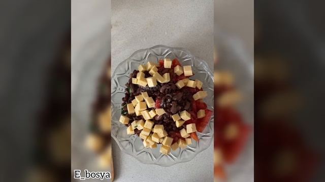 Жеңіл салат. Фасоль салаты. Қазақша рецепт. 5минутта жасалатын салат смотреть онлайн