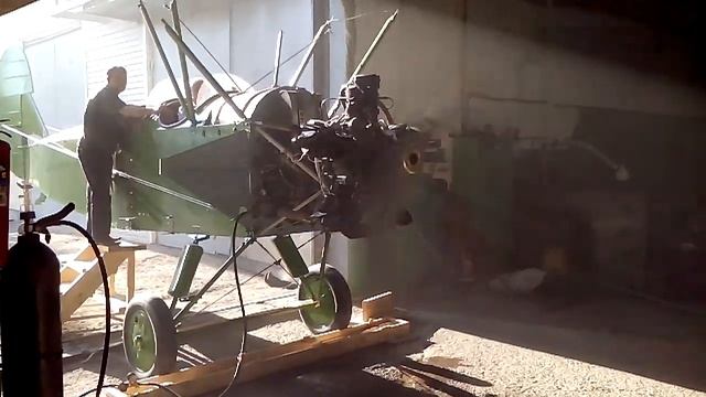 Самый первая вторая проба запуска двигателя М11Фр Самолета По-2 смотреть онлайн