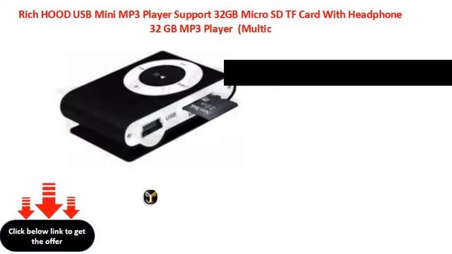 Rich HOOD USB Mini MP3 Player Support 32GB Micro SD TF Card With Headphone 32 GB MP3 Player Multic смотреть онлайн