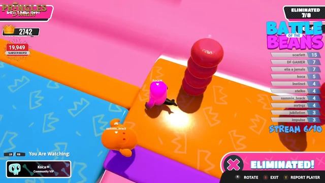 ? BATTLE OF THE BEANS | CUSTOM GAMES Fall Guys | Stream 6/10 смотреть онлайн