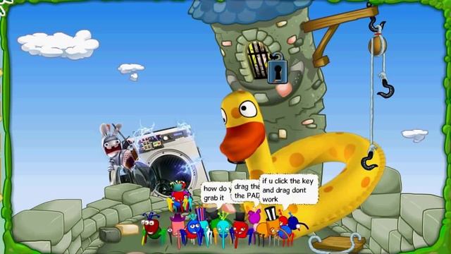 binweevils raving rabbids travel in time missions walkthrough смотреть онлайн