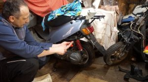 Установка Аккумулятора Yamaha Jog Poche