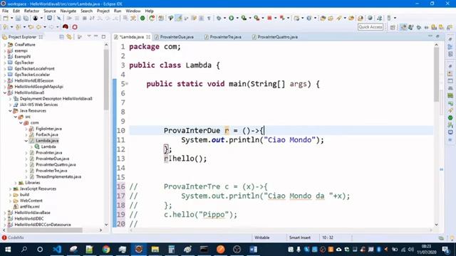 Java Funzioni Lambda - PILLOLE DI JAVA - TUTORIAL PRATICO PER INIZIARE смотреть онлайн