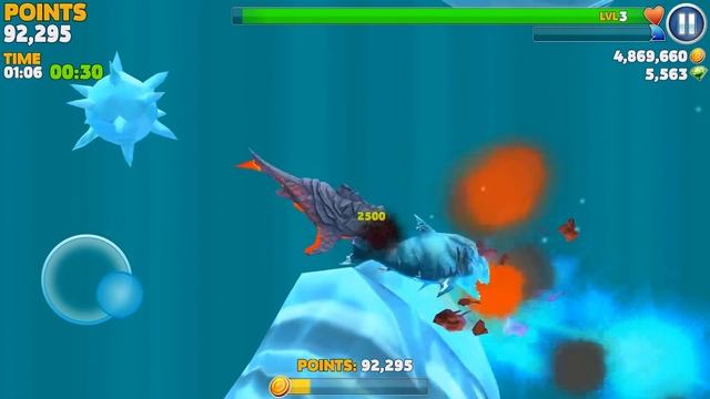 Hungry Shark Evolution - Pyro vs Enemy Ice Shark смотреть онлайн