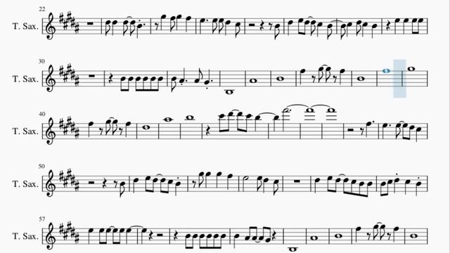 Tenor Sax Sheet Music: How to play Take On Me by a ha смотреть онлайн