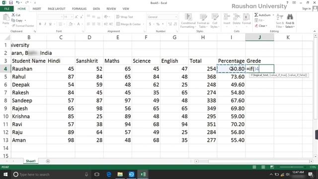 Excel Me Marksheet Kaise Banaye || How to Make Marksheet in Excel in Hindi || Marksheet in Excel смотреть онлайн