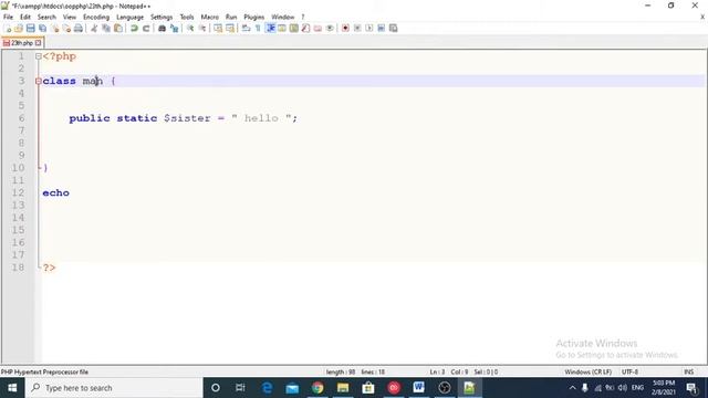 object oriented php tutorial in bangla static property смотреть онлайн