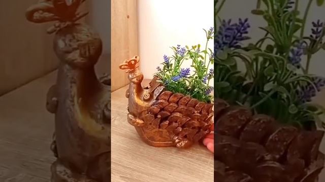 Декор Вазон Ежик из пластиковой бутылки #diy #поделки #декор #хобби #ваза #органайзер смотреть онлайн