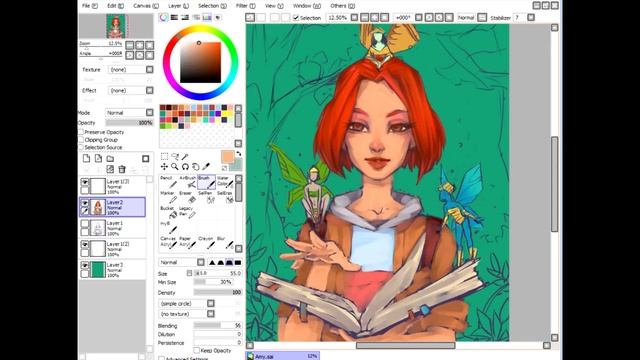 Speed Paint fanart Zanzarah: The Hidden Portal by Painterkot смотреть онлайн