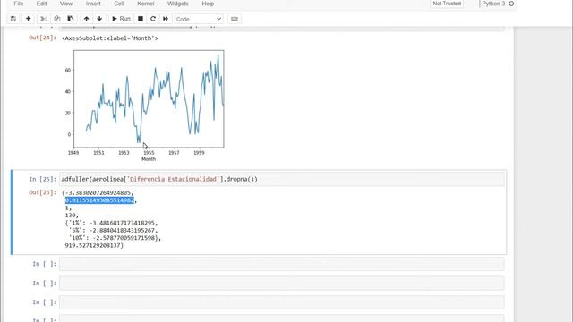 Calculando Diferencias con Estacionalidad previo análisis ARIMA en Python смотреть онлайн