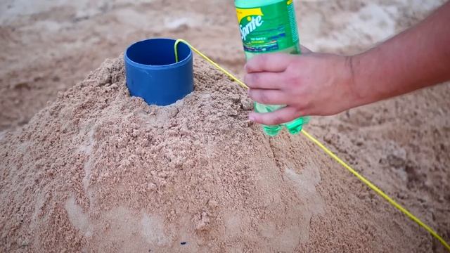 Volcano Eruption! Big Coca Cola, Fanta, Pepsi, Sprite vs Mentos Underground! смотреть онлайн