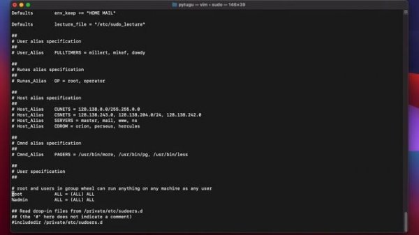 Mac OS Terminal - sudo