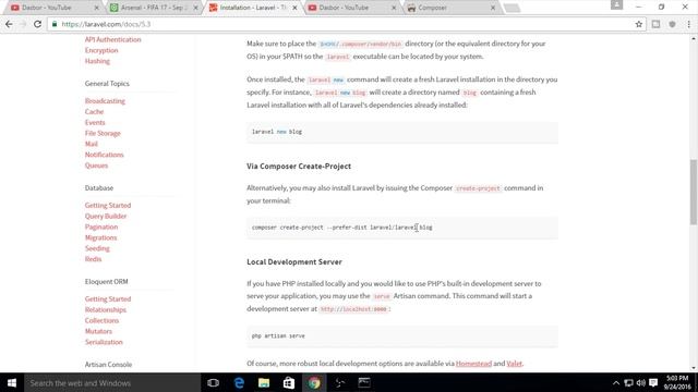 Laravel 5.3 Tutorial - Installation смотреть онлайн