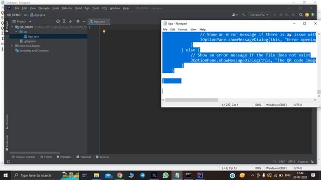 QR CODE CREATER SCANNER JAVA смотреть онлайн