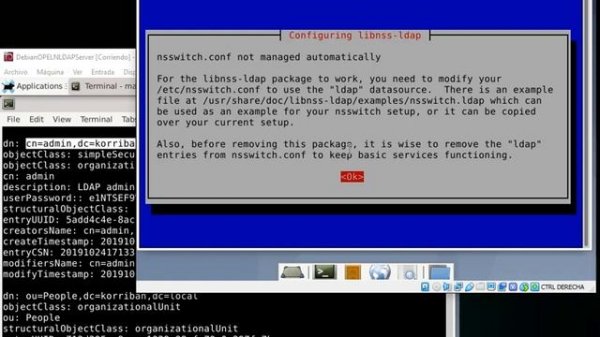 Tutorial instalación OpenLDAP DEBIAN 10