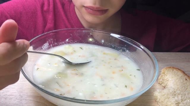 МУКБАНГ СУП С ЛАПШОЙ АСМР | GERL| SOUP | ASMR | MUKBANG