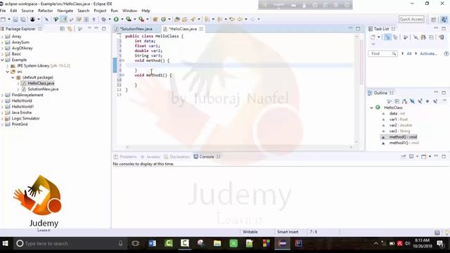 Java Programming - How to create Class and Object of a Class - Judemy Bangla смотреть онлайн