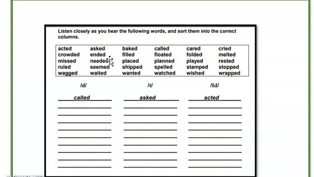 regular verbs pronunciation смотреть онлайн
