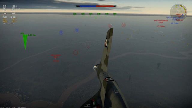 War Thunder | big brain Hunter F.1 head on смотреть онлайн