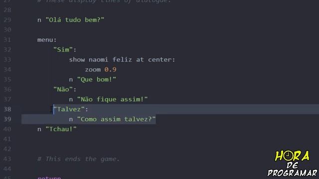 COMO USAR RENPY #5 MENU E ESCOLHAS смотреть онлайн