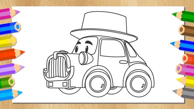 Учим цвета - Мультик с машинками - Вспыш и чудо-машинки - Рисуем Масти - Раскраска для детей смотреть онлайн