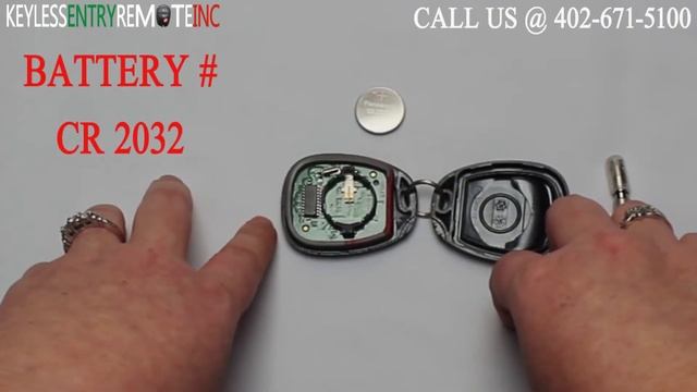 How To Replace A Chevrolet Avalanche Z71 Key Fob Battery 2003 - 2006