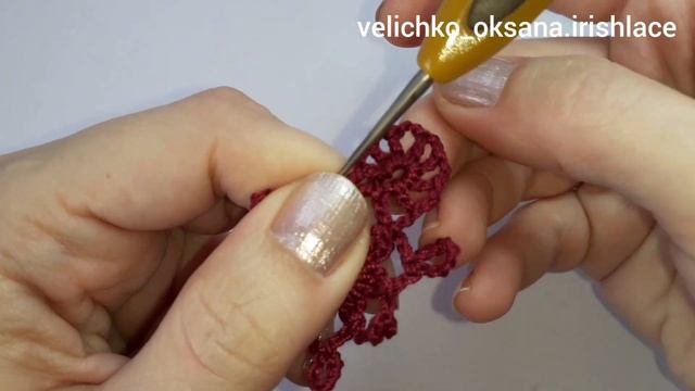 Цветок крючком. Мотив для ирландского кружева. Irish lace. смотреть онлайн