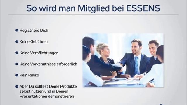 ESSENS WORLD Geschäftspräsentation und Marketingplan смотреть онлайн