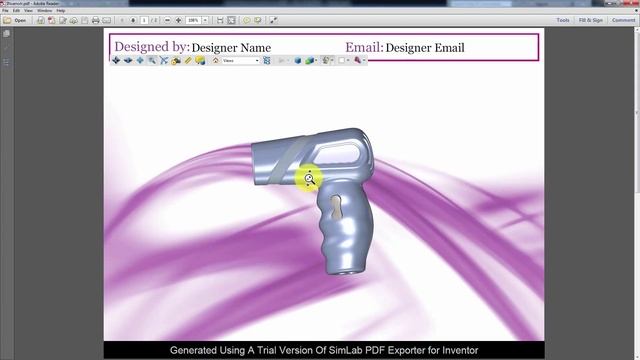 Exporting 3D PDF from Inventor смотреть онлайн