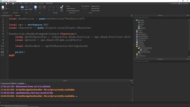 Vector3 Dot Product: Calculating NPC Field of View (Roblox Studio) смотреть онлайн
