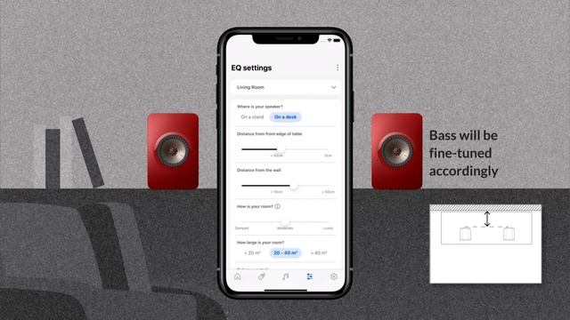 KEF LS50 Wireless II - EQ Settings (Normal mode) смотреть онлайн