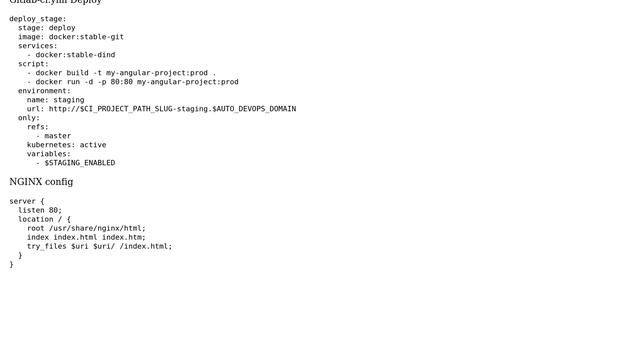 Gitlab CI won't serve Angular app to staging environment смотреть онлайн