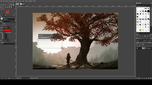 How To Write Text On Image In Gimp Tutorial смотреть онлайн