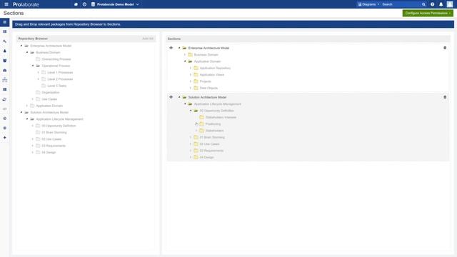 Prolaborate - Defining Sections and Access Permissions смотреть онлайн