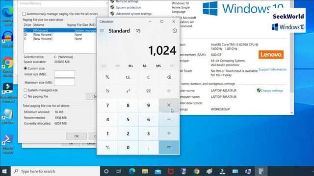 How to Change Virtual Memory on windows 10 to optimize system performance? смотреть онлайн